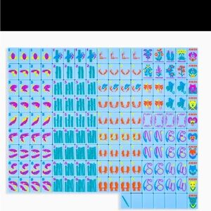 The Mahjong Line Sky blue Mountain Line tiles. Brand new in package, in box.